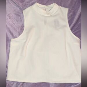 Express Women's Cream Muscle Tee